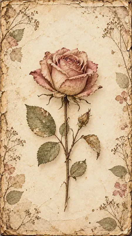 Botanical Rustic Textured Book Covers