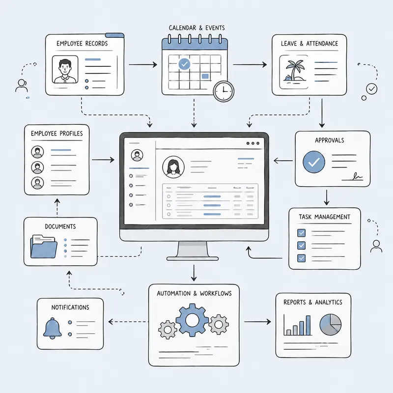 Automation Workflow Infographic Art