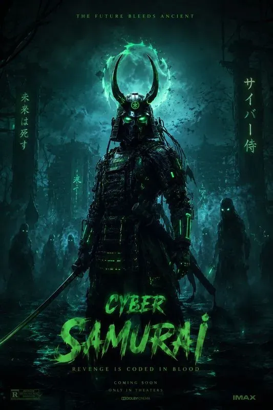 Neon Horror Poster Generator