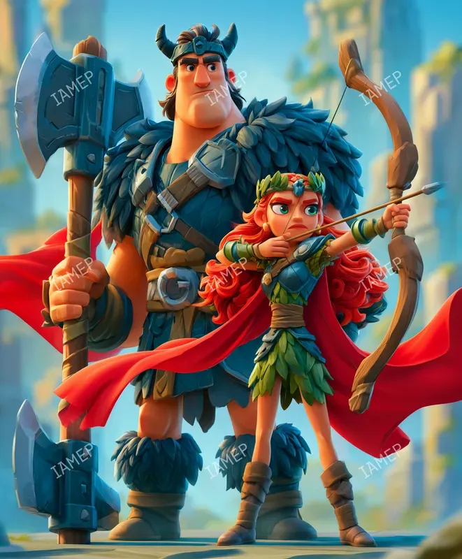 Stylized 3D Fantasy Heroes