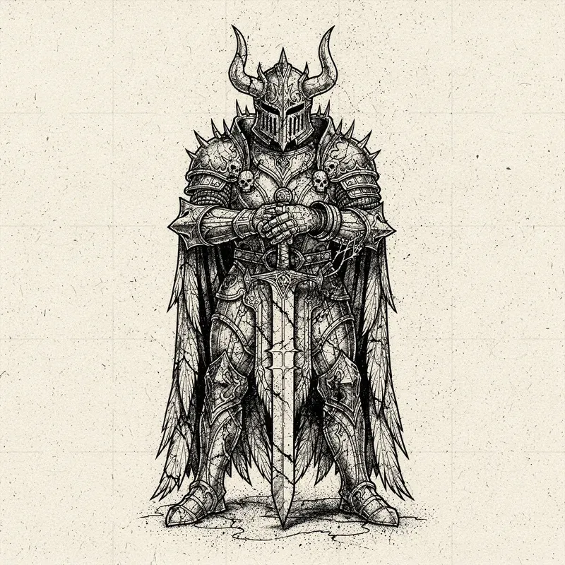 Etched Gothic Characters