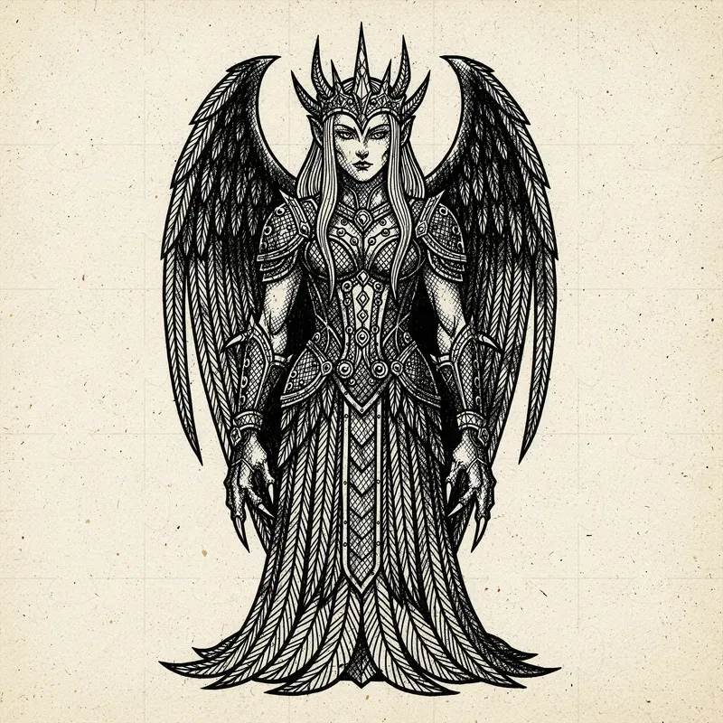 Etched Gothic Characters