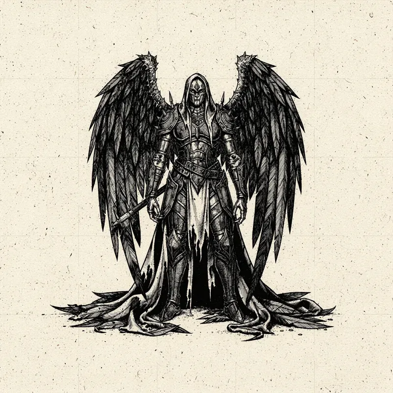 Etched Gothic Characters