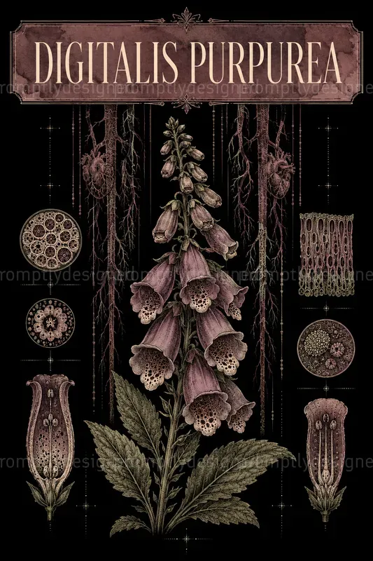 Dark Botanical Wall Art Posters