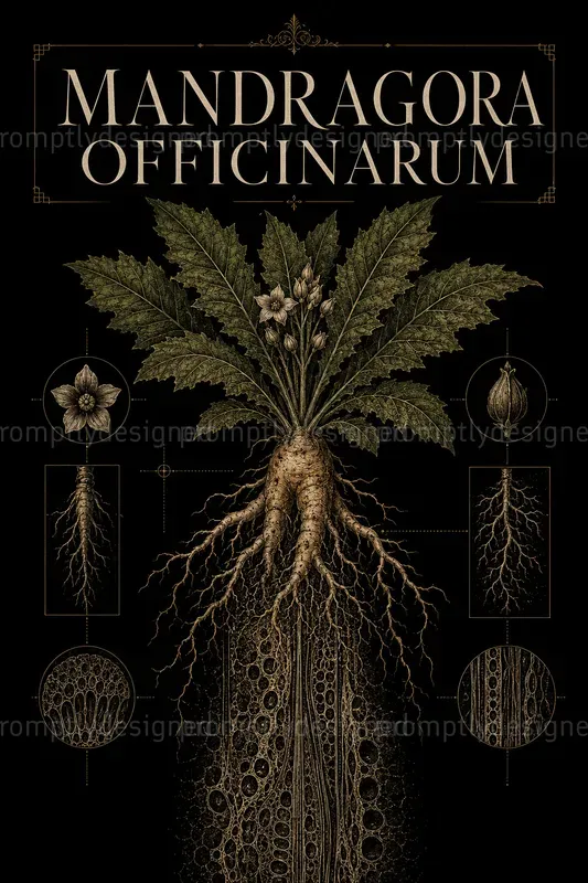 Dark Botanical Wall Art Posters