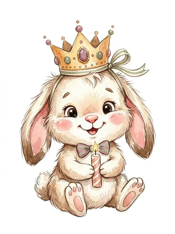 Sweet Baby Animals Birthday Clipart
