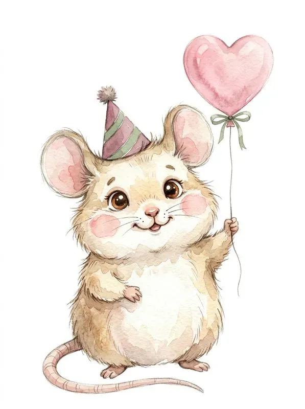 Sweet Baby Animals Birthday Clipart