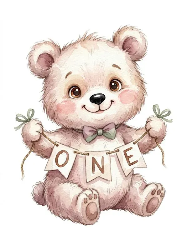 Sweet Baby Animals Birthday Clipart