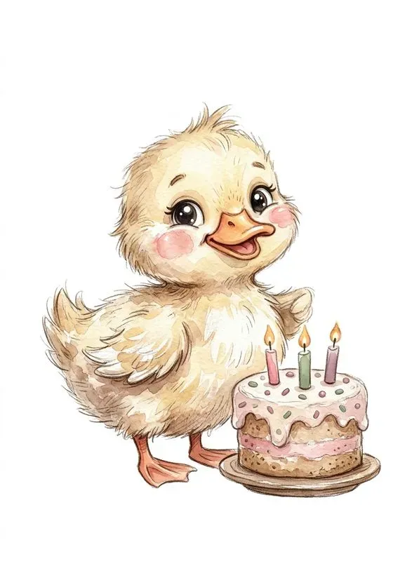 Sweet Baby Animals Birthday Clipart