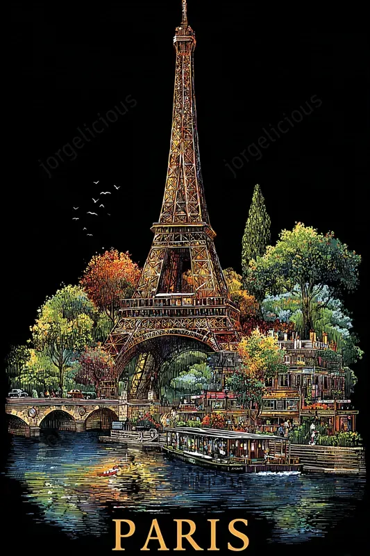 Illustrated Storybook City Posters