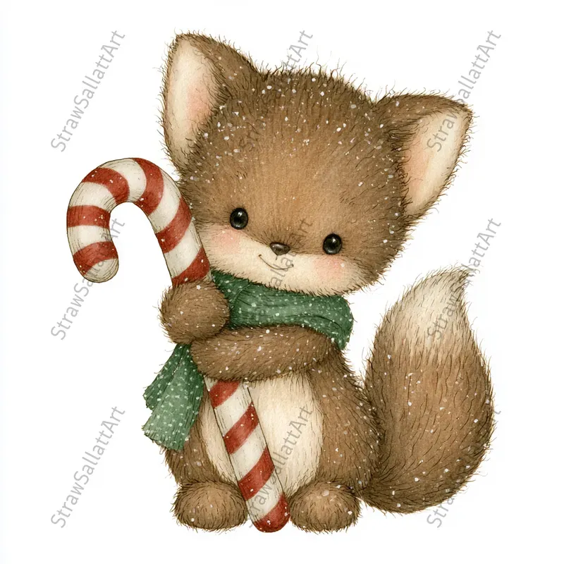 Cute Christmas Kids Character Cliparts