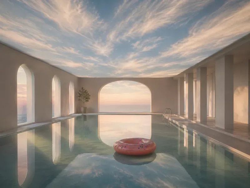 Dreamcore Cloud Pool Sanctuary Interiors