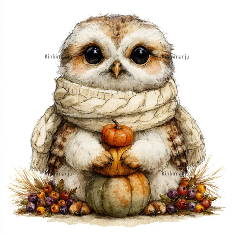 Cozy Autumn Animal Clipart 100 Packs
