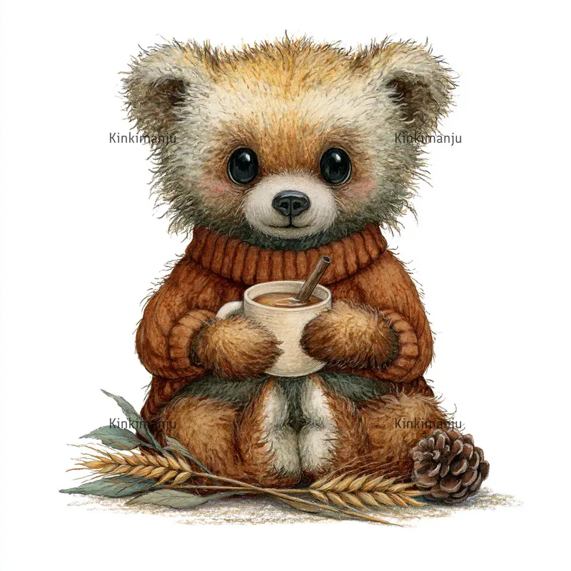 Cozy Autumn Animal Clipart 100 Packs