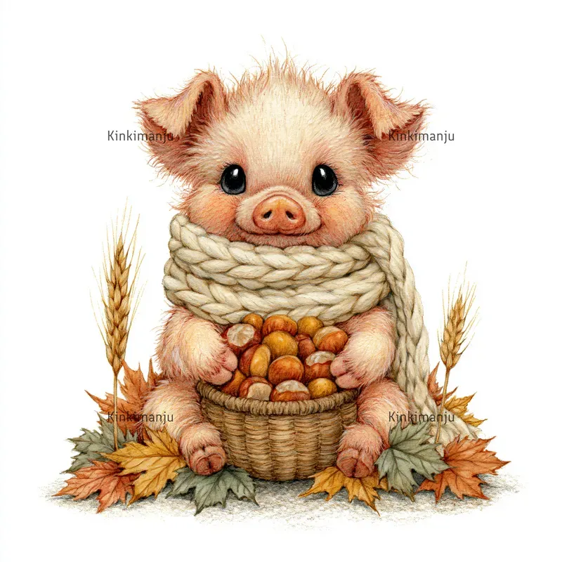 Cozy Autumn Animal Clipart 100 Packs