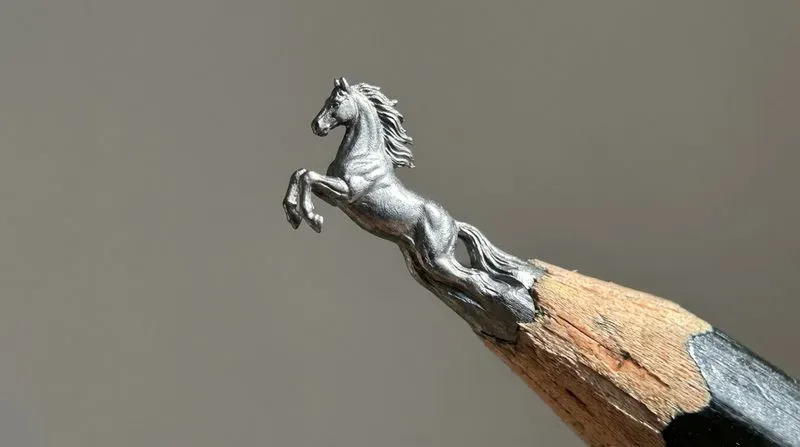 Intricate Pencil Tip Miniature Sculptures