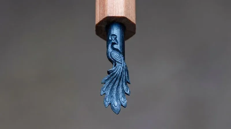 Intricate Pencil Tip Miniature Sculptures