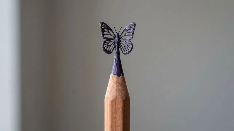 Intricate Pencil Tip Miniature Sculptures