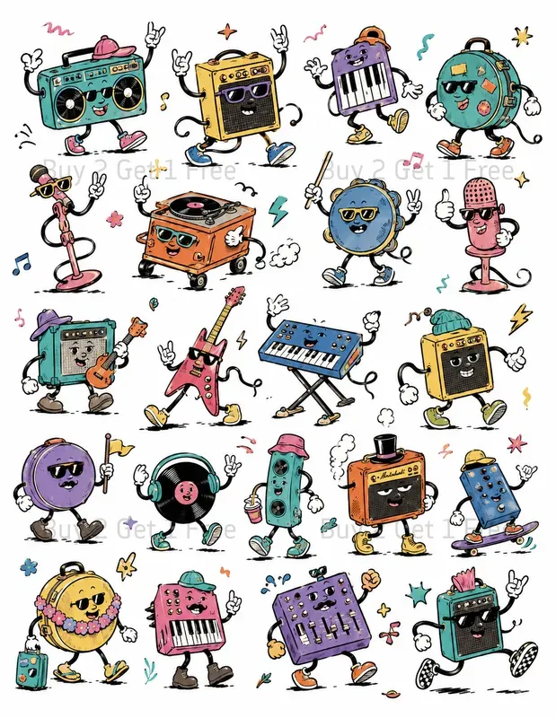 Retro Mascot Creator Sets