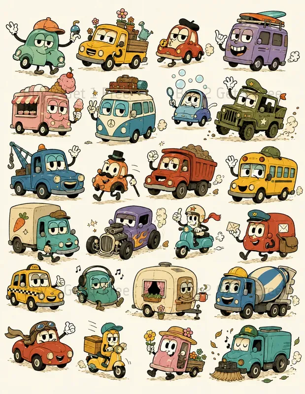Retro Mascot Creator Sets