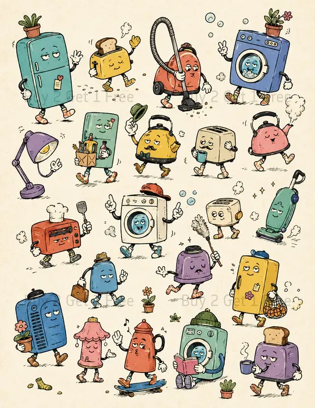 Retro Mascot Creator Sets