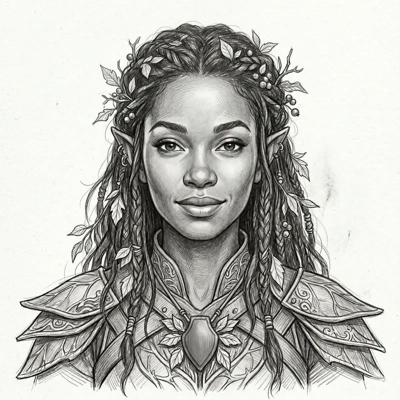 Fantasy Character Pencil Sketch Portraits