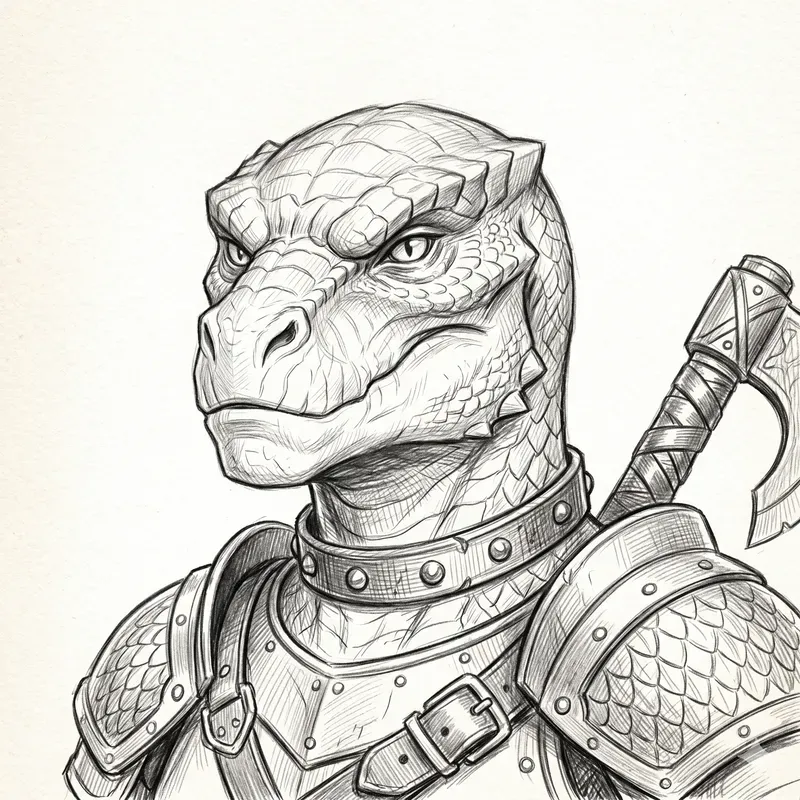 Fantasy Character Pencil Sketch Portraits