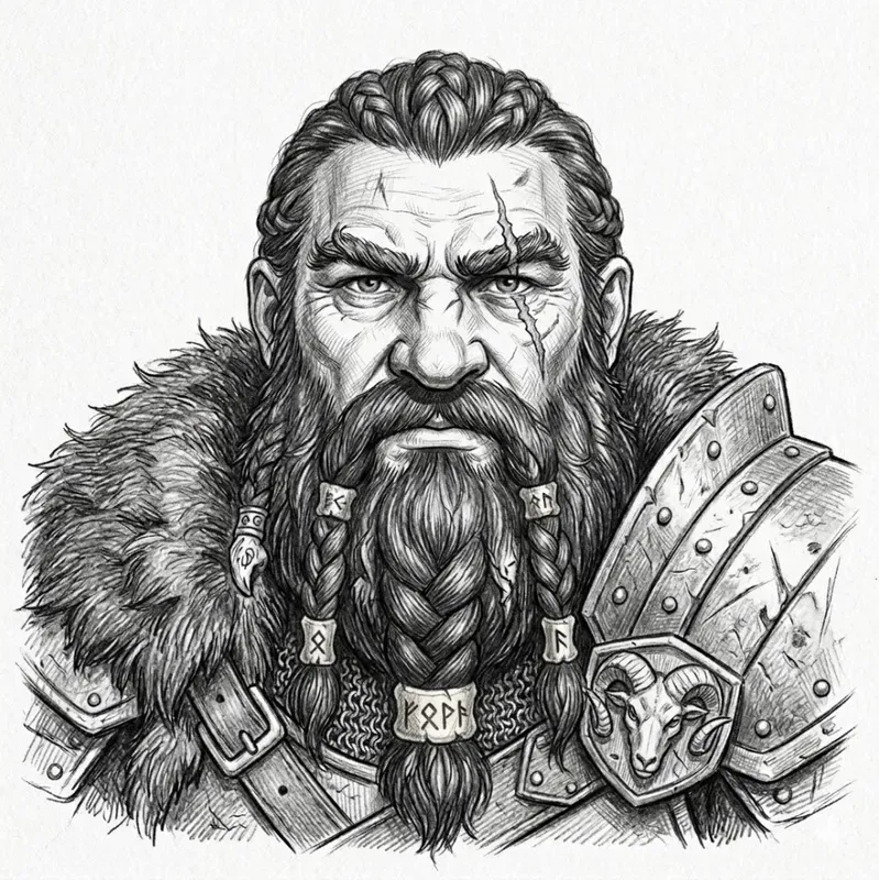 Fantasy Character Pencil Sketch Portraits