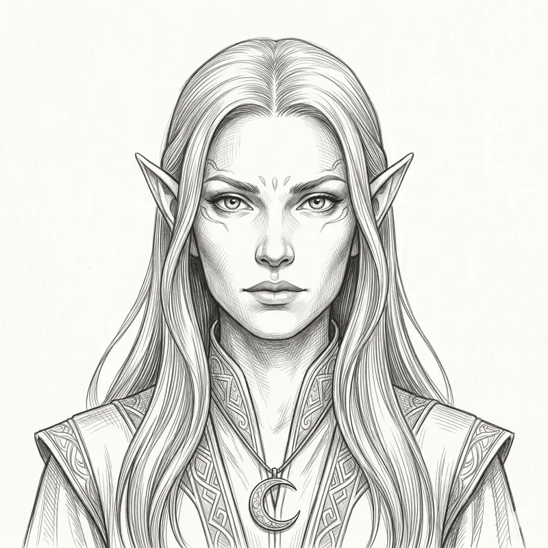 Fantasy Character Pencil Sketch Portraits