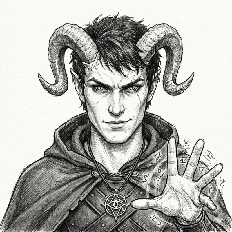 Fantasy Character Pencil Sketch Portraits