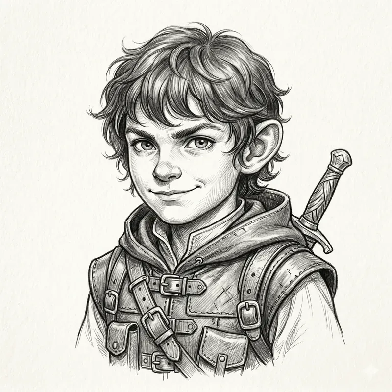 Fantasy Character Pencil Sketch Portraits