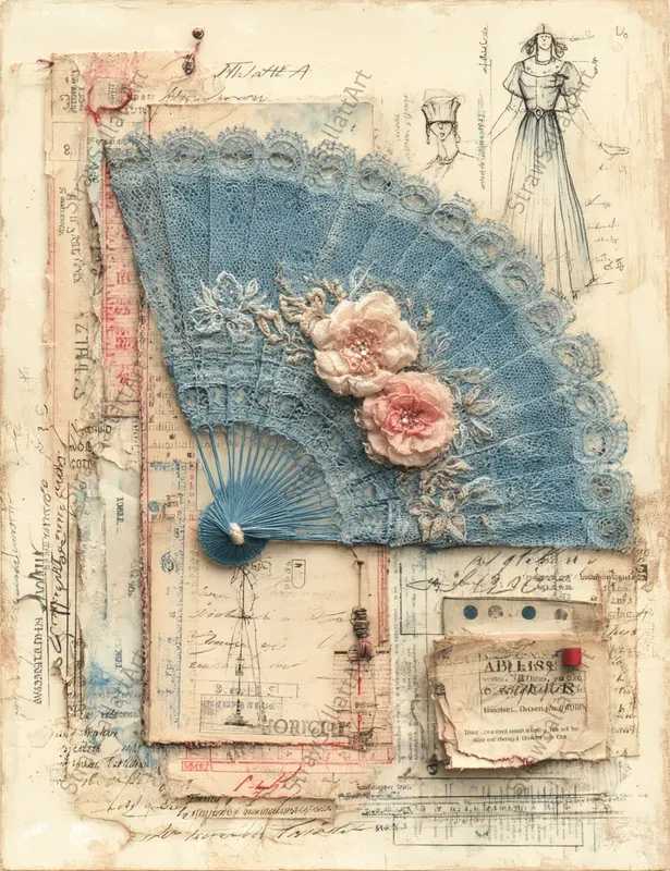 Vintage Couture Junk Journal Ephemera