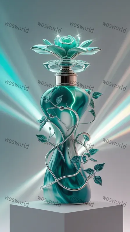 Perfume Bottles Futuristic Luxury Premium