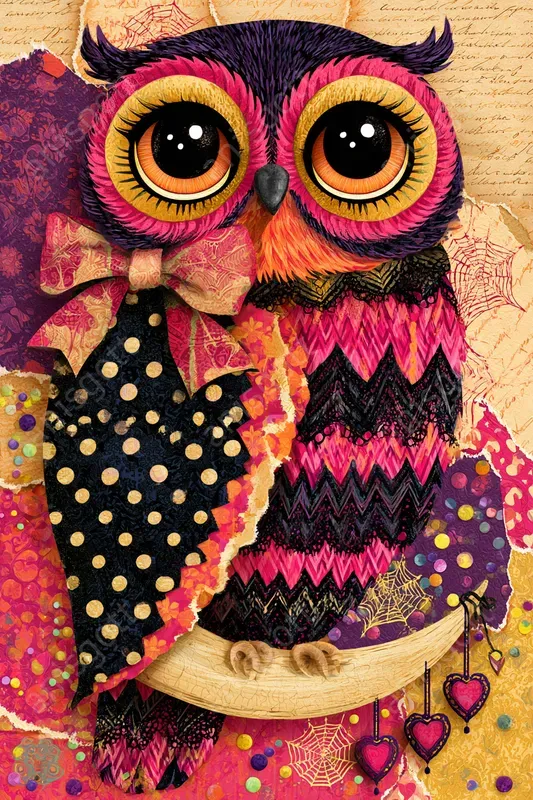Gothic Cute Ephemera Pop Art Collages