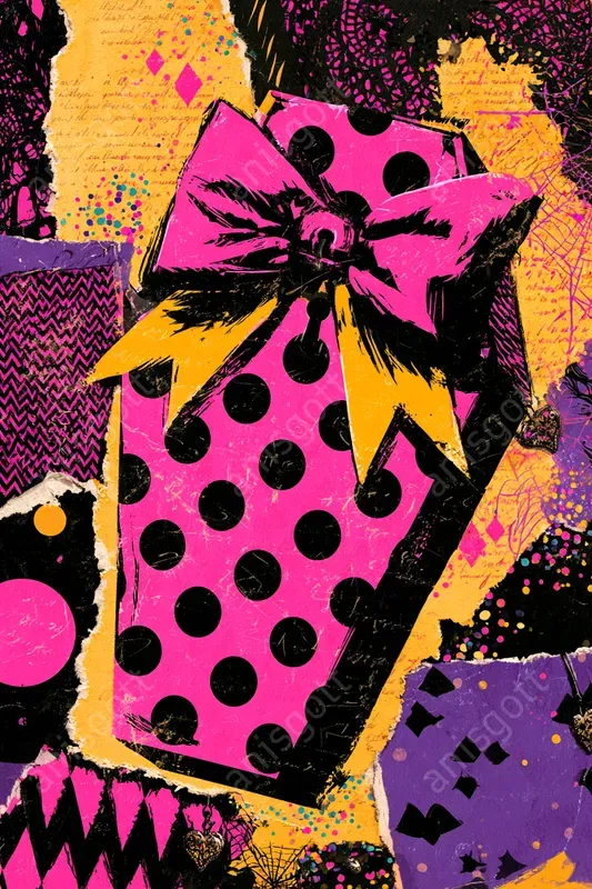 Gothic Cute Ephemera Pop Art Collages