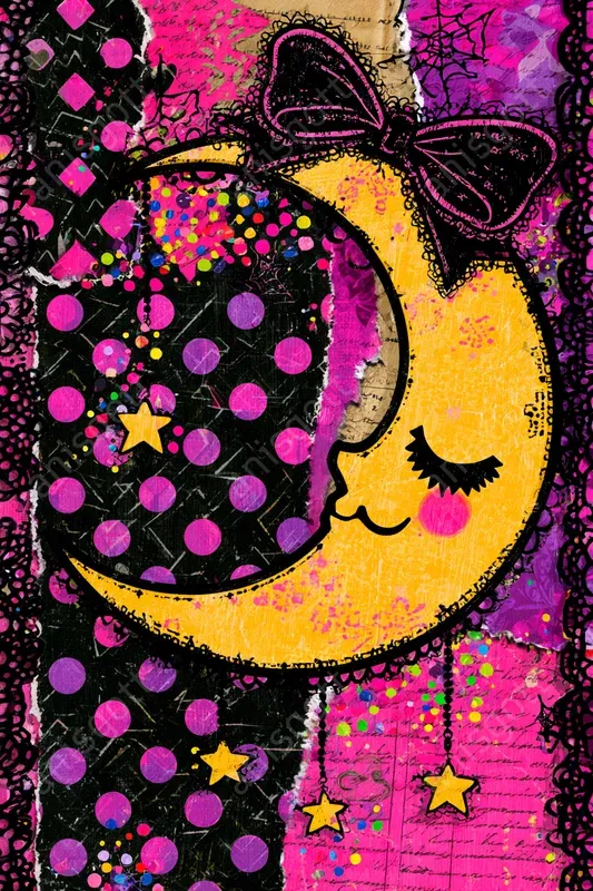 Gothic Cute Ephemera Pop Art Collages