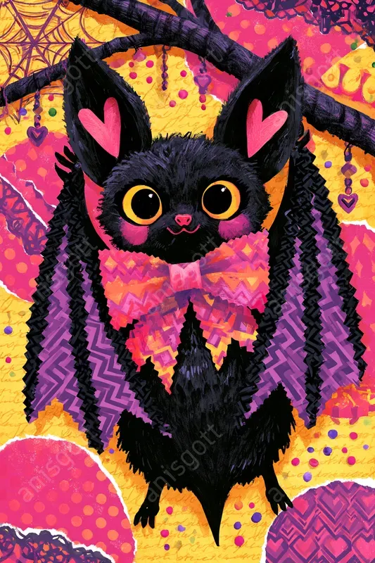 Gothic Cute Ephemera Pop Art Collages