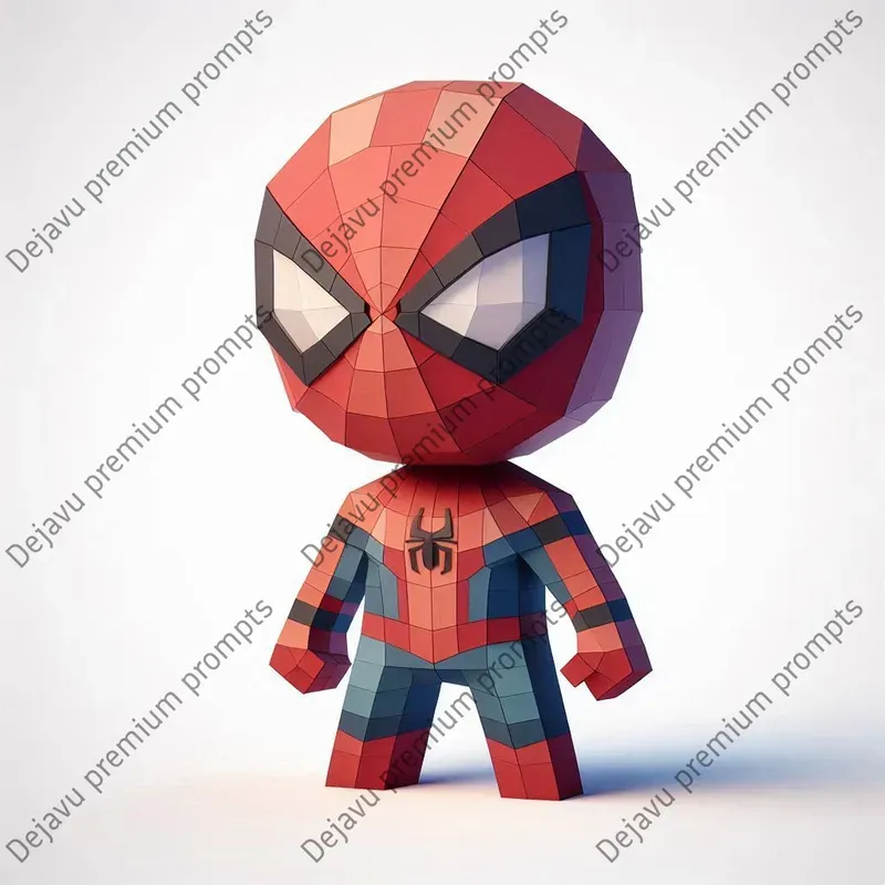 Cubist Low Poly Chibi Characters