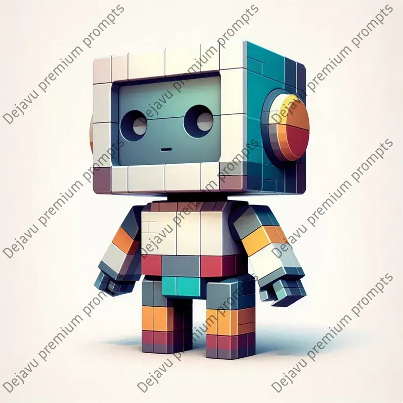 Cubist Low Poly Chibi Characters