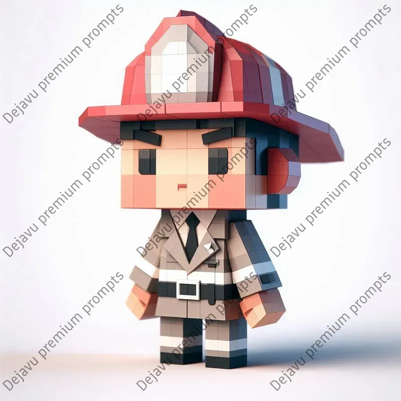 Cubist Low Poly Chibi Characters