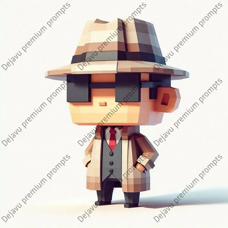 Cubist Low Poly Chibi Characters