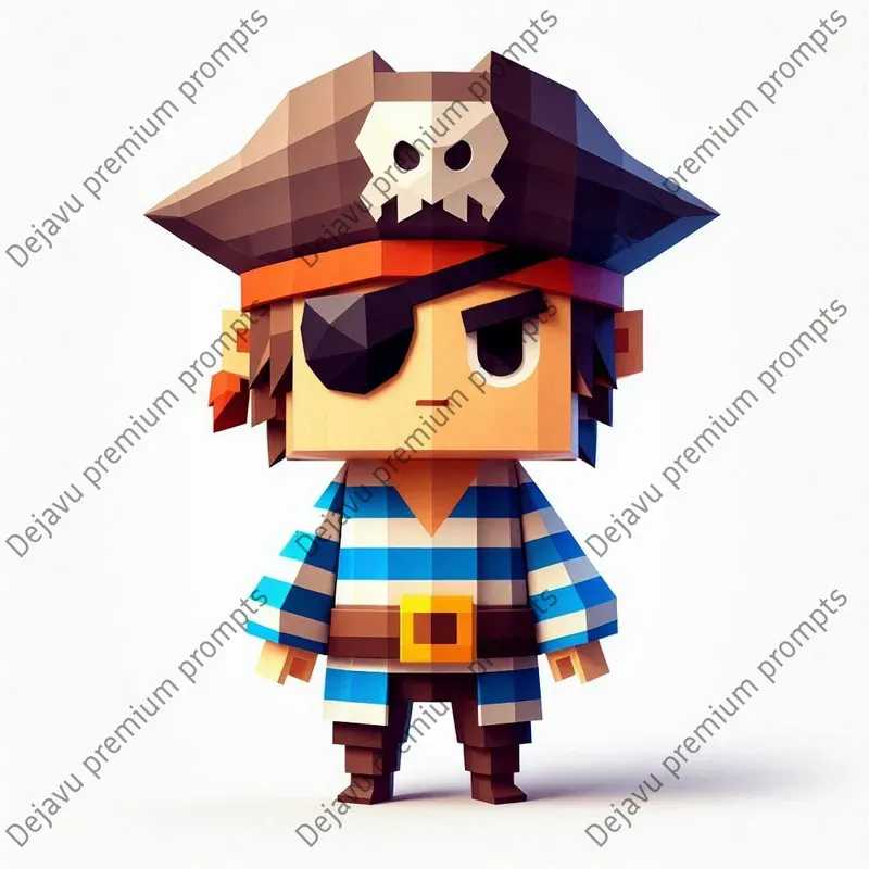 Cubist Low Poly Chibi Characters