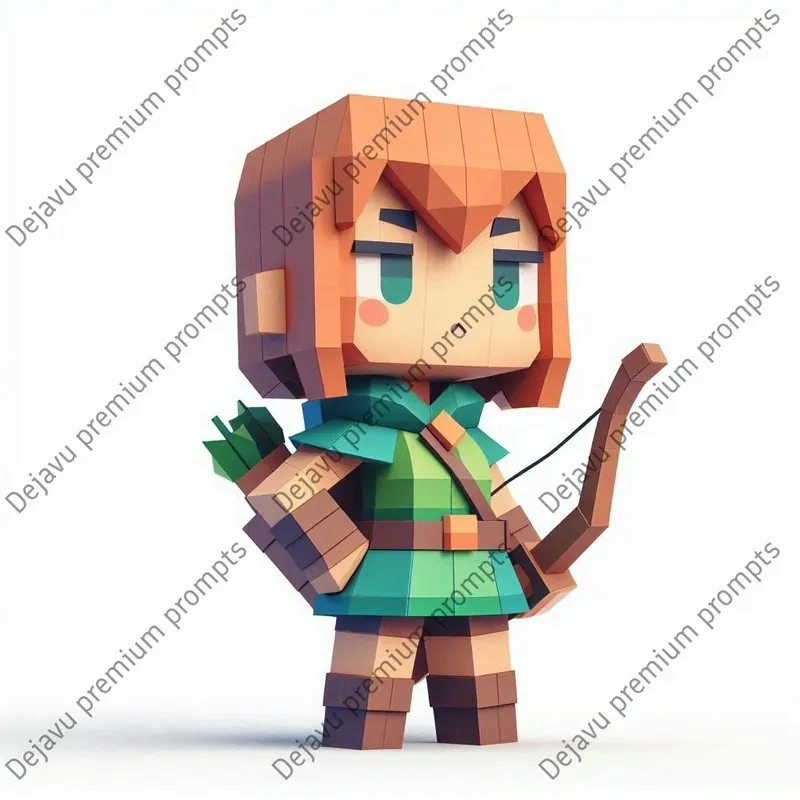 Cubist Low Poly Chibi Characters