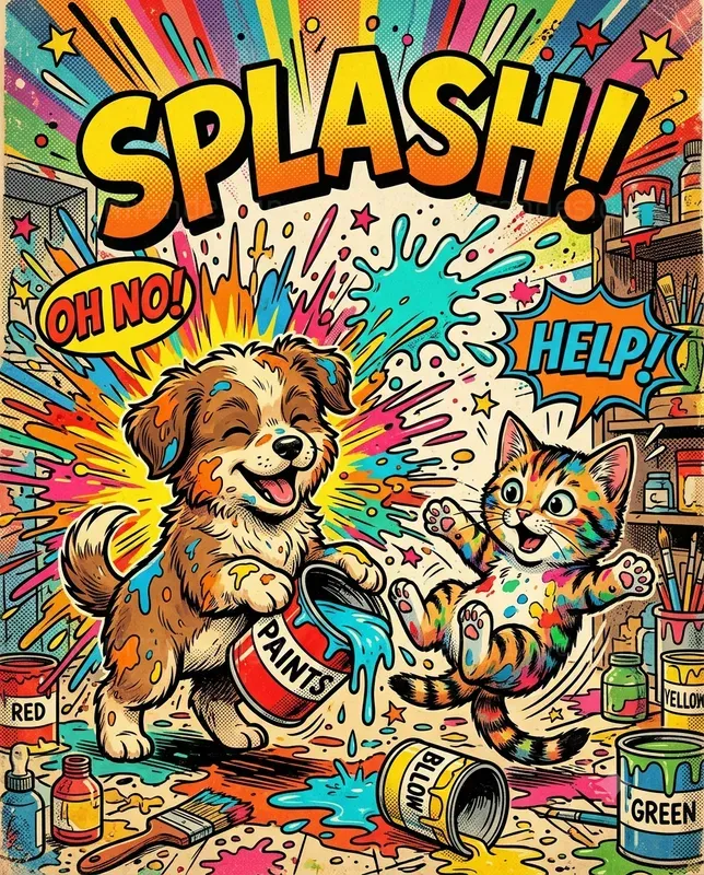 Funny Comic Animal Chaos