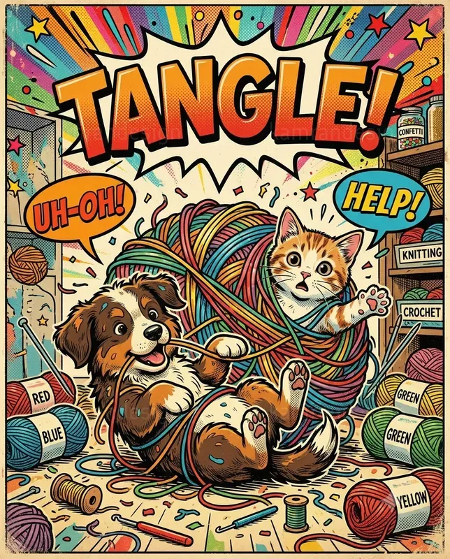 Funny Comic Animal Chaos