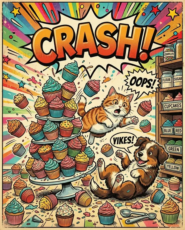 Funny Comic Animal Chaos