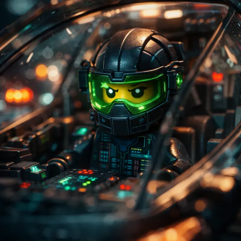 Cinematic Macro Lego Cockpits