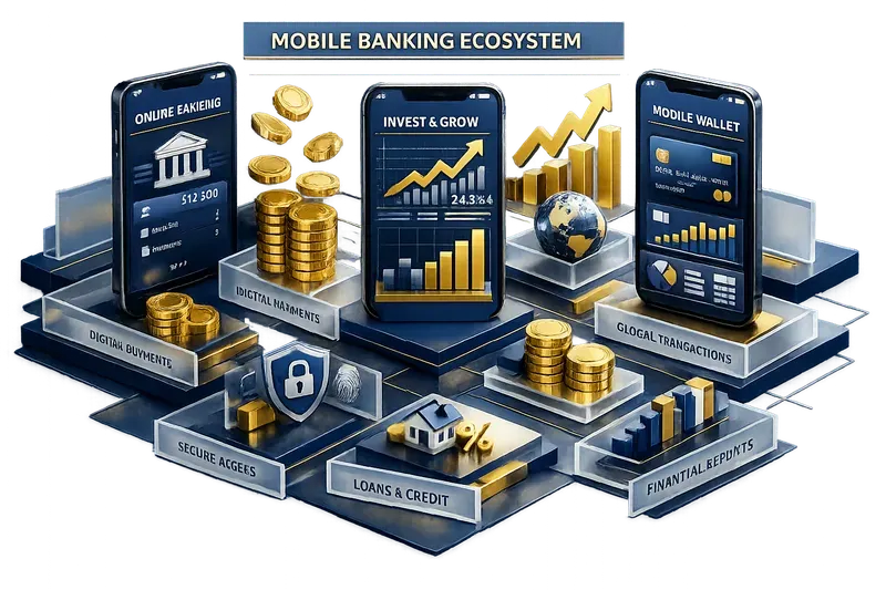 Premium 3D Isometric Fintech Infographics