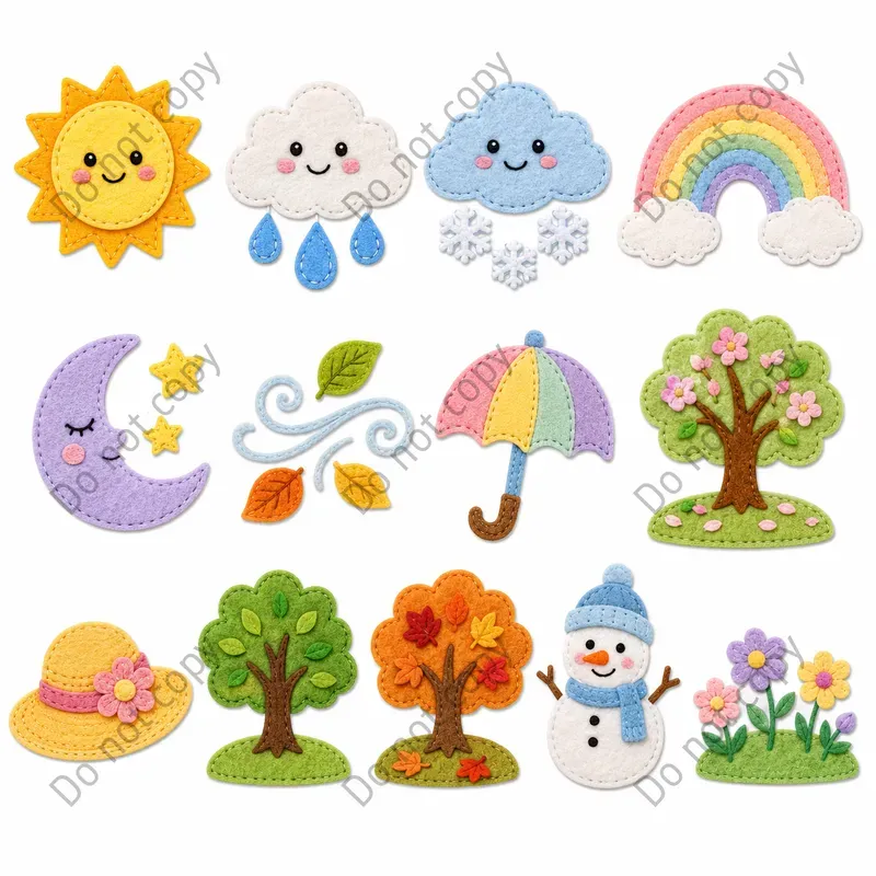 Felt Board Story Piece Sheets