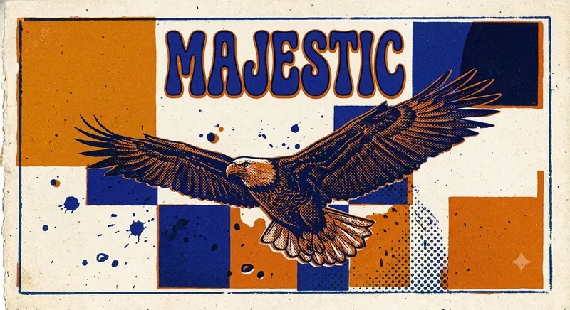 Vintage Grain Risograph Poster Art